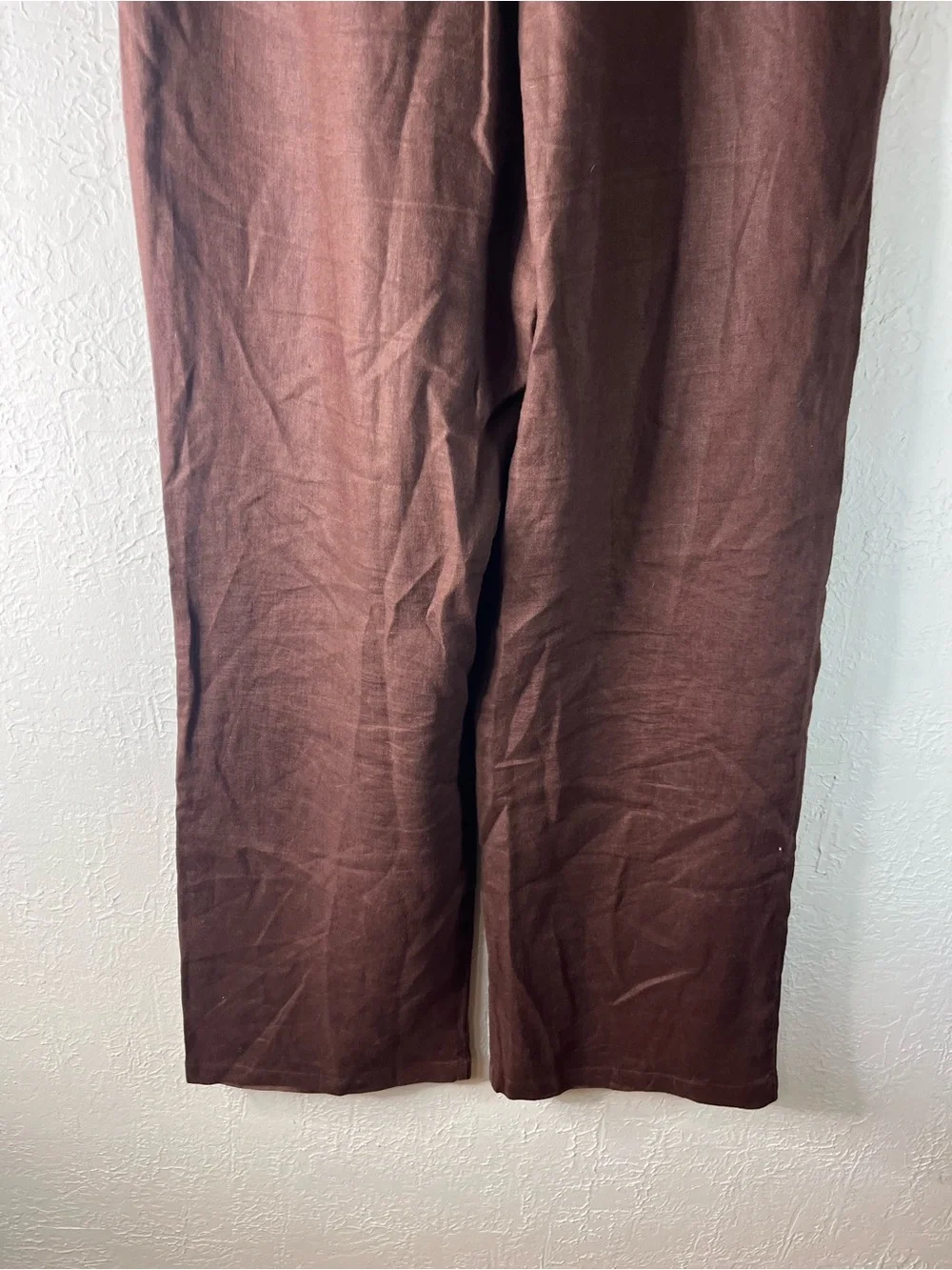 Reformation Vesta 100% Linen Pants in Brown